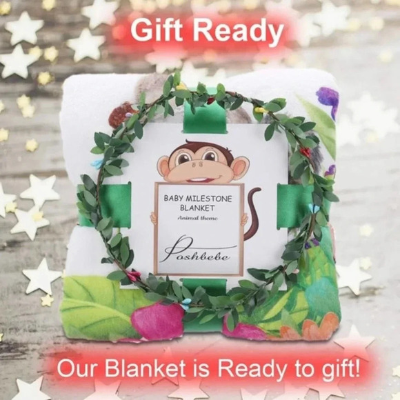 NEW! Baby Milestone Blanket, Wreath and Stickers! - Picture 6 of 6